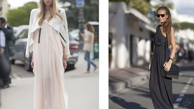 18 способів стильно одягнути сукню максі