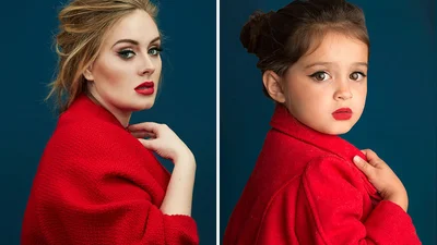 Фантастичний проект: 3-річна дівчинка повторила найвідоміші фото зірок