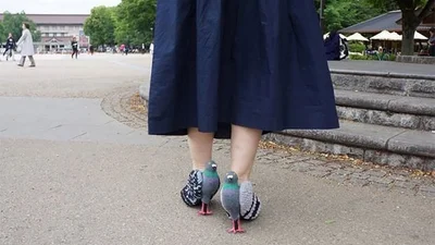 Туфлі у вигляді голубів - найдивніше взуття, яке вам доводилось бачити