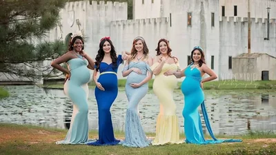 Беременные американки снялись в образах диснеевских принцесс