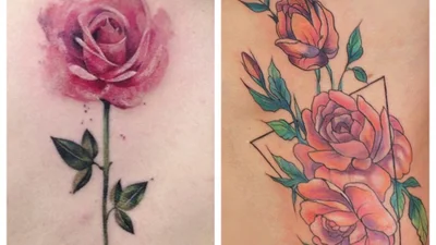 Нежные розовые татуировки, которые ты захочешь сделать