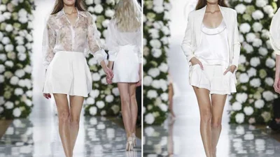 Ведущая проекта «Топ-модель по-украински» в прозрачных бикини