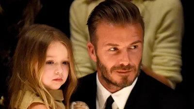 Трогательное видео: Дэвид Бекхэм учит дочь играть в футбол