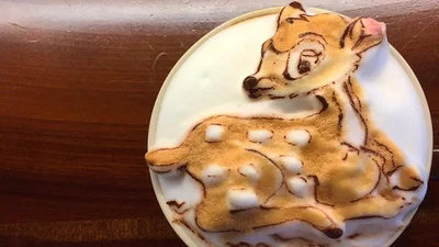 В Тайване из обычного латте делают 3D картины