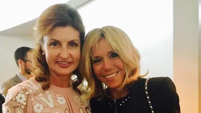 Битва нарядів: стильні Марина Порошенко та Бріджит Макрон у Нью-Йорку