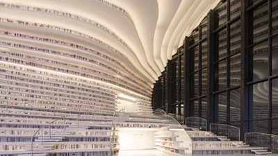 Китайцы открыли библиотеку с 1 миллионом книг и от ее вида перехватывает взгляд дыхание