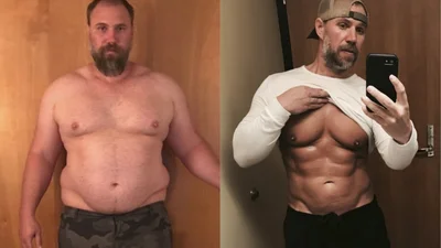 Отец троих детей за полгода превратился из толстяка на сексуального красавца