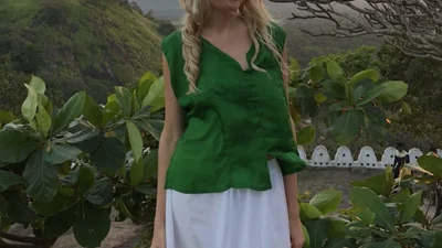 Ольга Горбачева провела новогодние праздники под пальмой