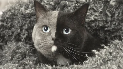 Уникальный цветной окрас этой кошки сделал ее новой звездой сети