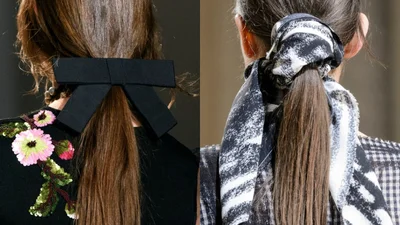 Романтичний hair-тренд цієї зими - зачіски зі стрічкою