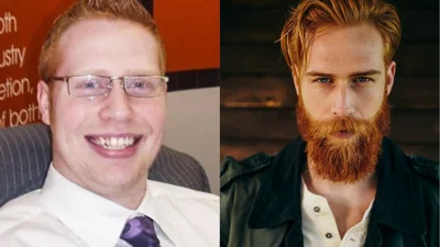 Парень отрастил бороду и превратился из неудачника в горячего красавца