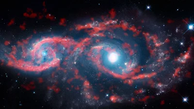 Просто космос: як виглядає злиття двох галактик