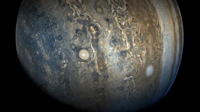 NASA показало, как потрясающе выглядит северный полюс Юпитера (ВИДЕО)