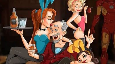 Как бы выглядели супергерои на пенсии - смешные иллюстрации, которые вас очень порадуют