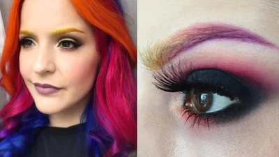 Добавь цвета: в Instagram появился новый brow-тренд, который сведет тебя с ума