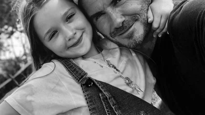 Мимими дня: Дэвид Бекхэм подравнял косы своей дочери