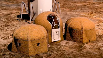 NASA показало дома, в которых люди будут жить на Марсе