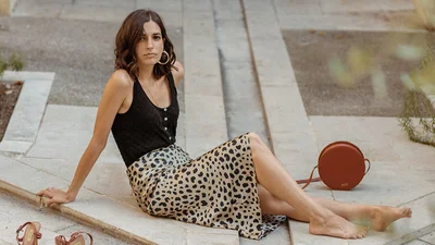 Леопардовая юбка по колено - тренд, без которого невозможно больше жить