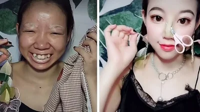 Несимпатичная азиатка шокировала мир своим умением меняться с помощью макияжа