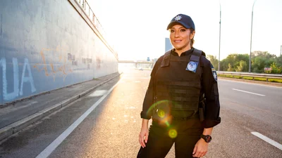 Наталка Карпа попробовала себя в роли полицейского