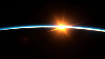 Как выглядит восход солнца на орбите - фото, от которого перехватывает дыхание