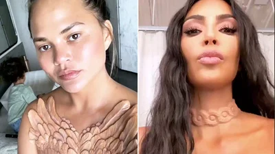 Прикраси-імпланти: Кріссі Тейген та Кім Кардашьян приміряли аксесуар майбутнього