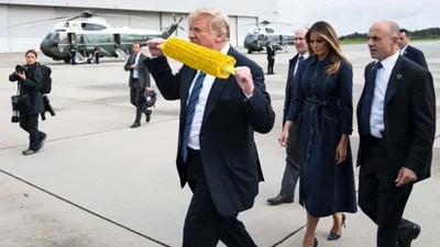 Мерзкая гримаса Трампа сделала его героем свежих мемов