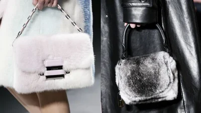 Меховая сумка - безумно популярный тренд осени 2018