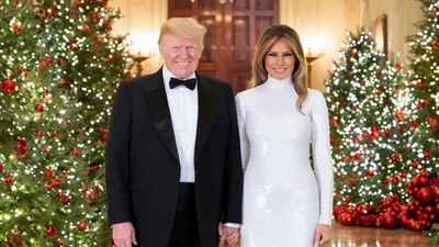 Президентская тусовка: Трампы закатали рождественскую вечеринку в Белом доме