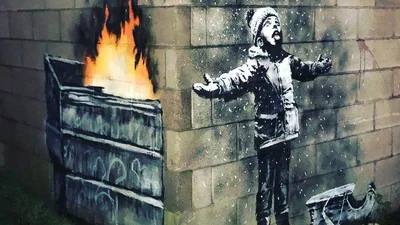 Бэнкси создал новый уличный шедевр