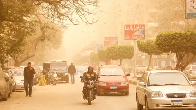 Столицу Египта накрыла страшно красивая песчаная буря и эти снимки как после фотошопа