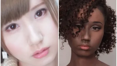 Талантливая девушка научилась менять расы с помощью макияжа