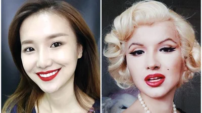 Не макияж, а фантастика: китаянка может стать кем угодно, даже Мэрилин Монро