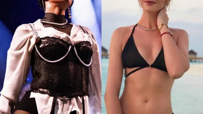 Леся Никитюк и MARUV в полотенцах на голое тело соблазнительно станцевали под "Siren Song"