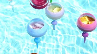 Плавающие бокалы - новый странный тренд 2019 года