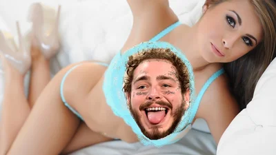 Фанатка показала известному рэперу Post Malone грудь, и его бурная реакция стала мемом