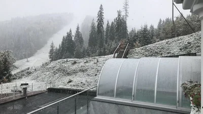 В Карпатах выпал первый снег