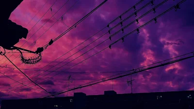 Небо над Японією стало насичено фіолетового кольору, і ви такого дива ще не бачили