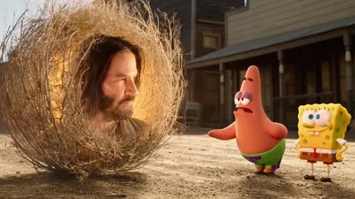 Киану Ривз снялся в мультике о Спанч Бобе