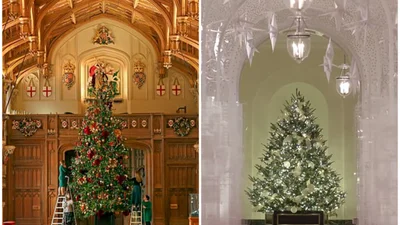 Свято наближається: розкішний декор Білого дому та палацу Єлизавети ІІ до Різдва