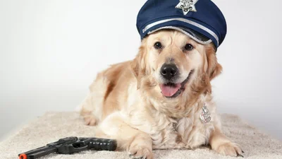 В полицейском участке США собака воровал подарки для детей - думал, что они для него