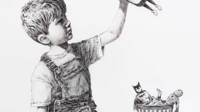 Бэнкси в новой работе показал пандемию коронавируса глазами ребенка