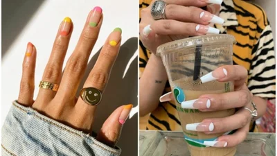 В моду вернулся "лунный" маникюр, но в необычной интерпретации