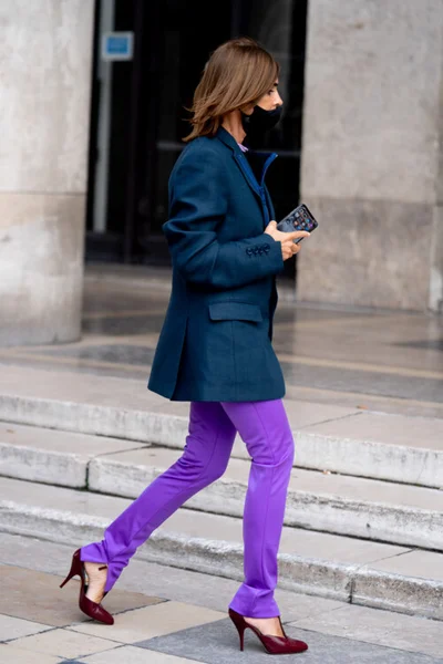 Концентрация стиля: красивые уличные луки на Неделе моды в Париже - фото 493530