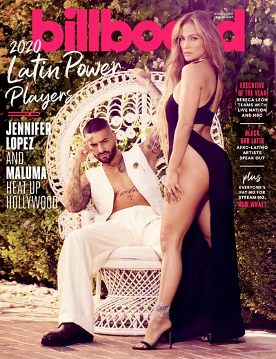 Дженнифер Лопес снялась для обложки Billboard с красавчиком Maluma – лови секси-фото - фото 494268