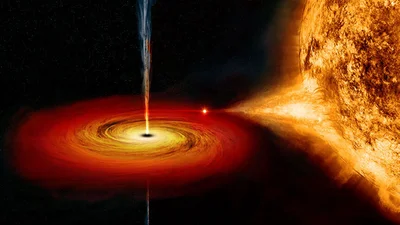 Видео дня: гигантская черная дыра поглотила звезду, больше чем Солнце