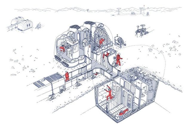 Показали проект дома, что поможет людям выжить на Марсе - фото 495529