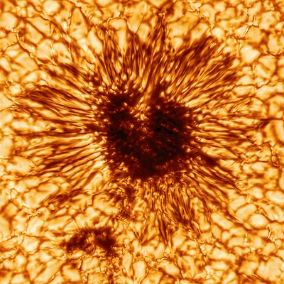 Астрономы показали самое четкое изображение пятна на Солнце и его структуры - фото 499487