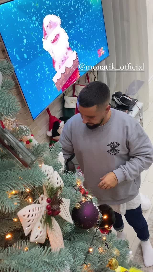Жена MONATIK показала, как ее семья украсила дом к Новому году - фото 500045