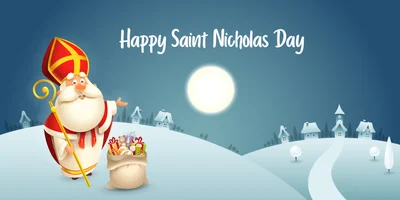 Листовки с Днем Святого Николая - картинки с праздником Николая и открытки - фото 500791